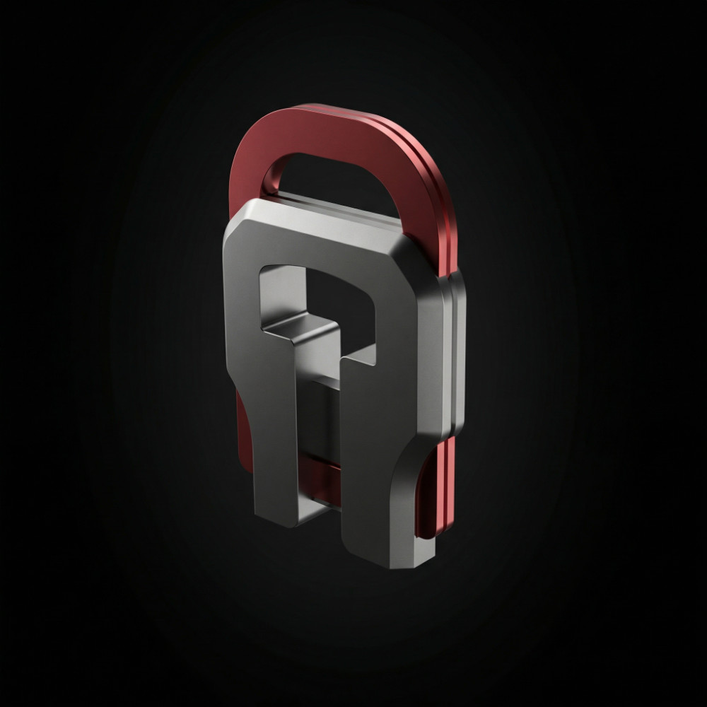 NFC Keychain — vista posteriore con chip NFC
