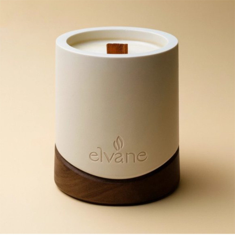 Elvane® candela cemento e noce