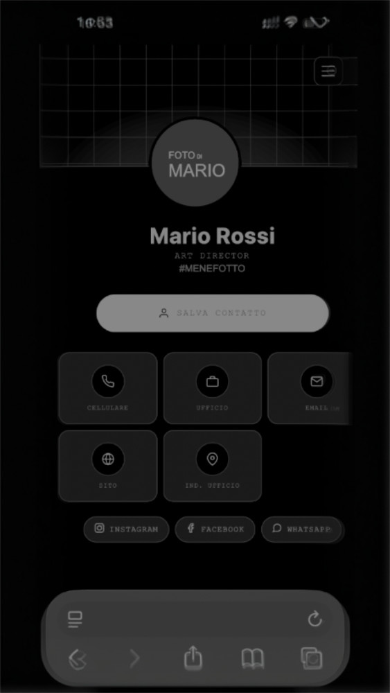 Micro-sito personale NFC