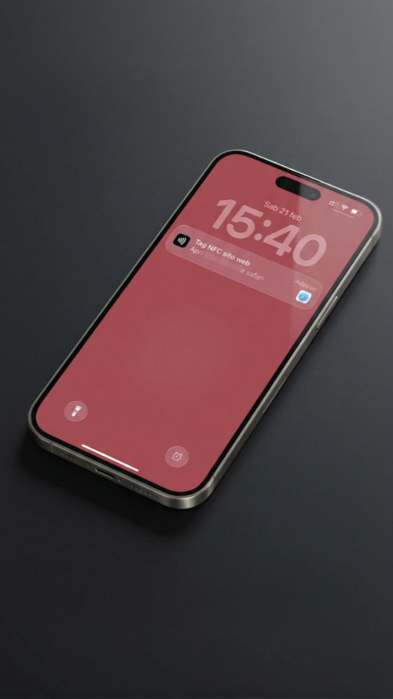 Notifica NFC su iPhone